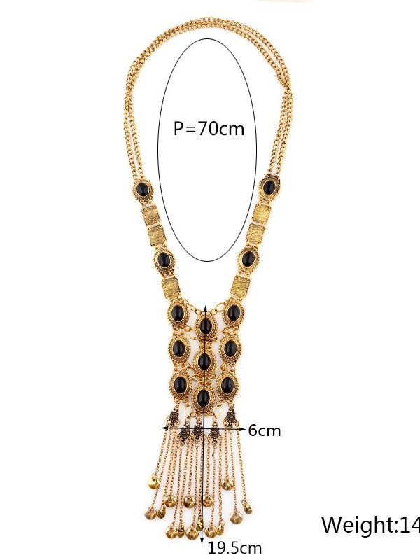 Vintage Crystal Tassels Necklaces