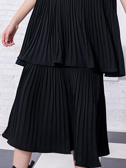 Elegant Ruffled Layered Dress