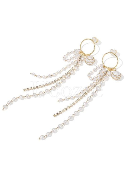 Original Sparkling Tasseled Designed Earrings