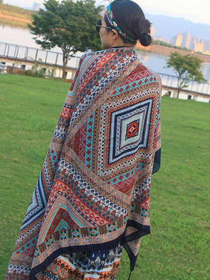 Pretty Bohemia Ethnic-style Cape Scarf