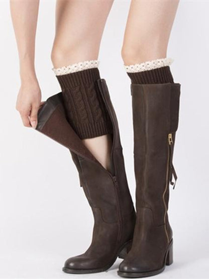 Popular Lace Solid Color Leg&Ankle Warmers