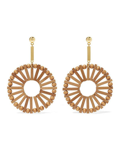 Hand-woven Bamboo Earring Accessories