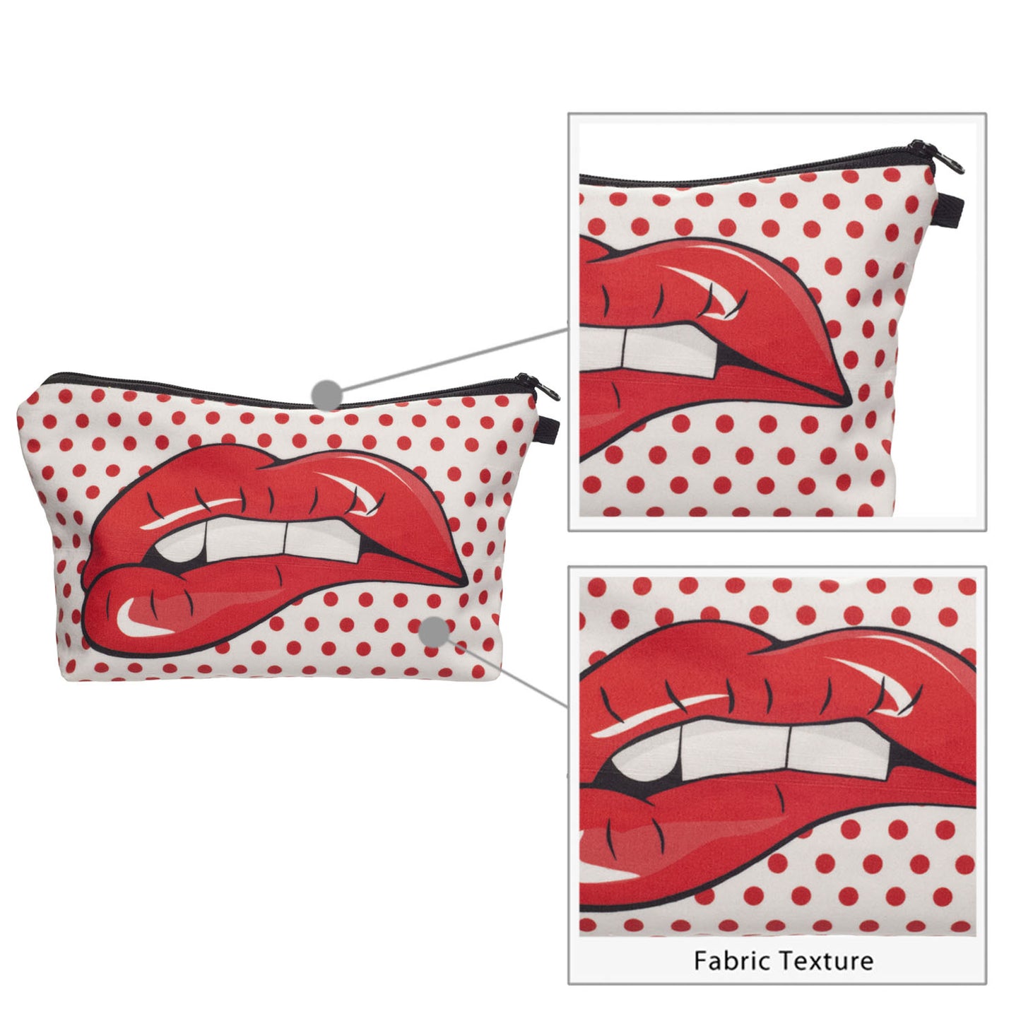 Stylish Lip Makeup Bag