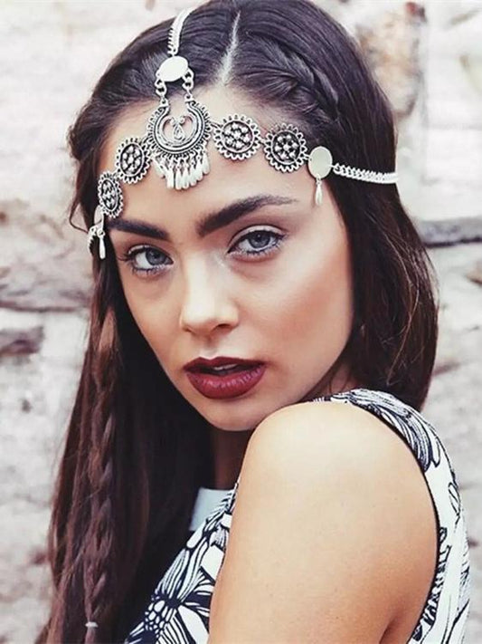 Retro Bohemia Water Drop Tassels Headwear Accessories