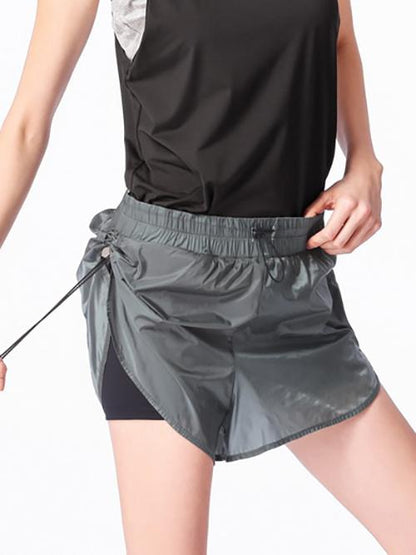 Drawstring Insert Cloth Sport Shorts