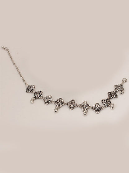 Simple Metal Fringe Hollow Carved Vintage Foot Chain Accessory