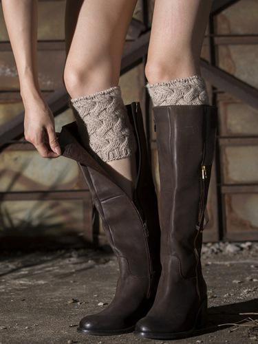Popular Solid Color Twist Leg&Ankle Warmers