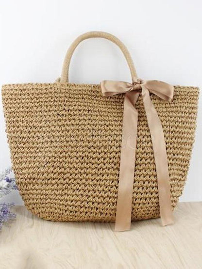 Bowknot Ribbon Weaving Dual Bag