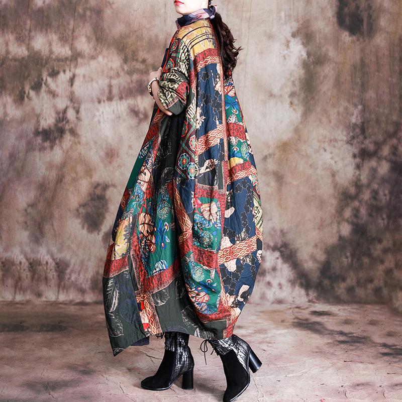 Casual Beautiful Printed Irregular Stitching Coat