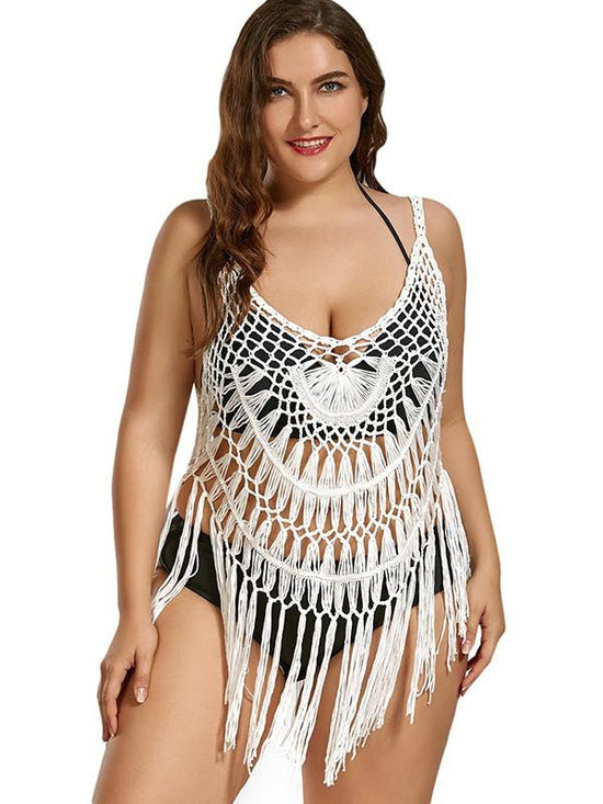 Hollow Tassels Cover Up main image 0