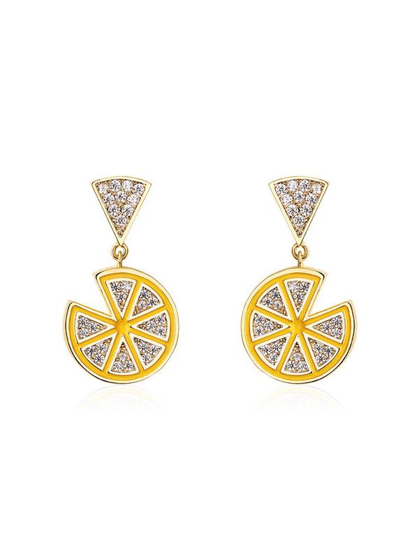 Simple Lemon Earrings Accessories