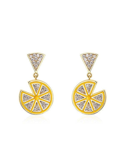 Simple Lemon Earrings Accessories