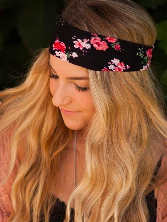 Bohemia Printed Wide Headband Accessories