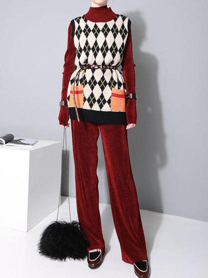 Retro Loose Wide-leg Pants