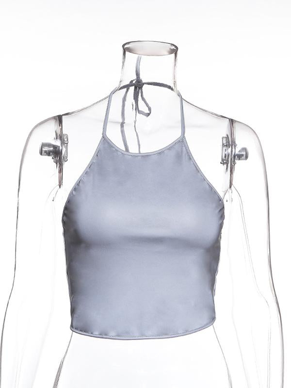 Fashion Sexy Condole Belt Sports Tank