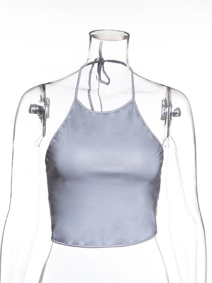 Fashion Sexy Condole Belt Sports Tank