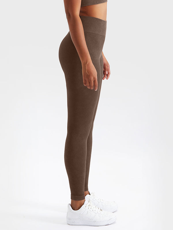 4 Colors Seamless Breathable High Waisted Sports Yoga Leggings