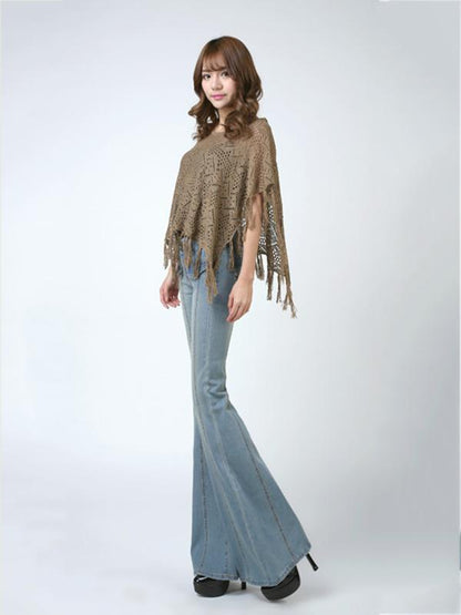Long Fashion Retro Slim Jeans with Broad Bottoms