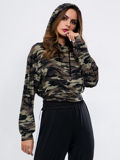 Fashion Cool Camouflage Hoodies Top