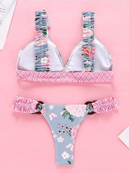 Triangle Top With Panty Bikini Set