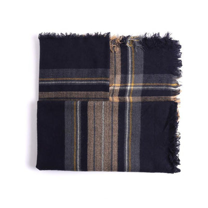 7 COLOR Imitation cashmere warm shawl plaid big square scarf