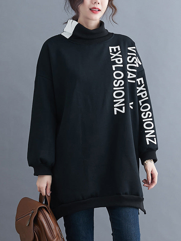 Original Split-Joint Letter Print Sweatshirts