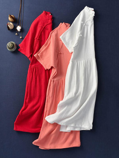 Vintage Forg Short Sleeves Dress