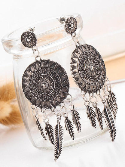 Original Feather Sun Alloy Earring