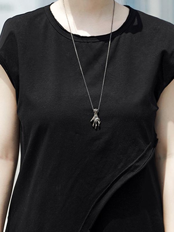 Irregular Split-side T-shirt