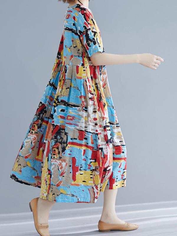Loose Ink Long Dress