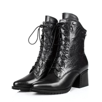 Fashion Cowhide short boots