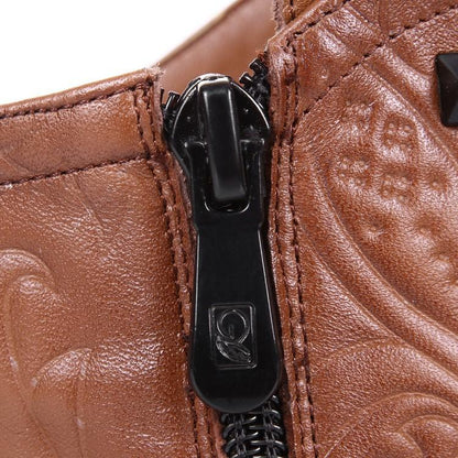 Fashion Cowhide short boots