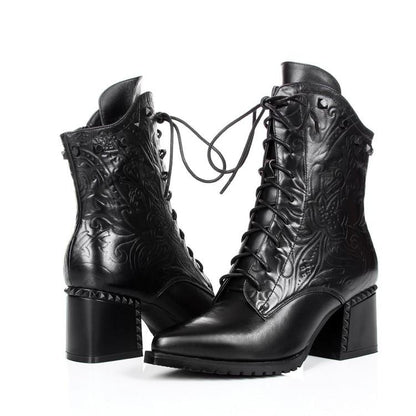 Fashion Cowhide short boots