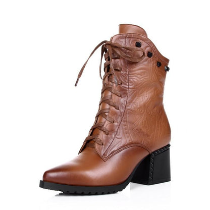 Fashion Cowhide short boots