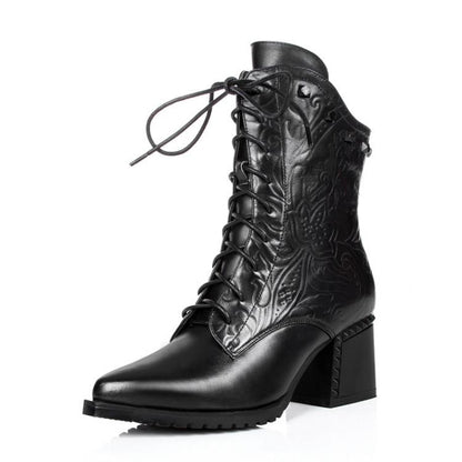 Fashion Cowhide short boots