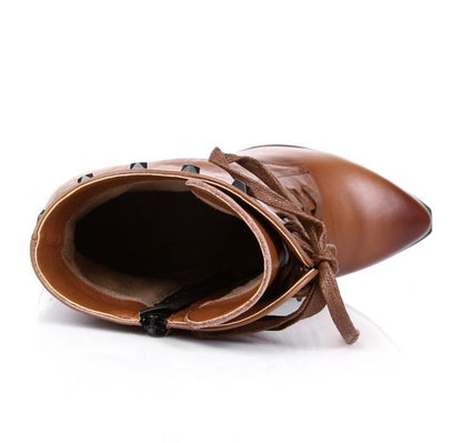 Fashion Cowhide short boots