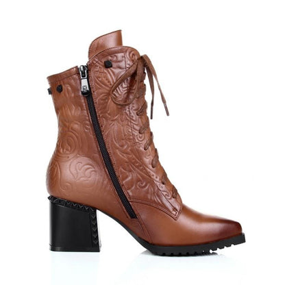 Fashion Cowhide short boots