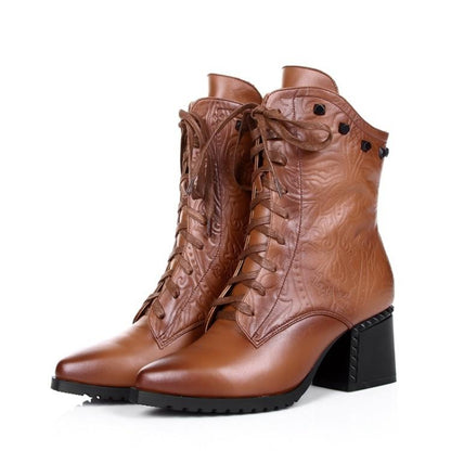 Fashion Cowhide short boots