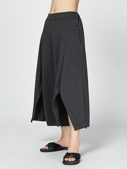 Loose Split-side Wide Leg Pants