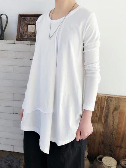 Casual Irregular White Shirt