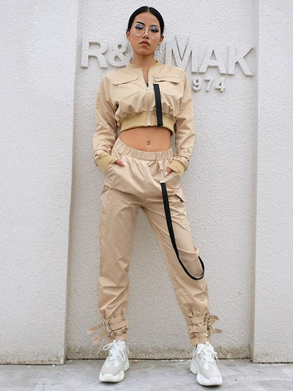 Cool Ribbon Cargo Athletic Tops And Pants
