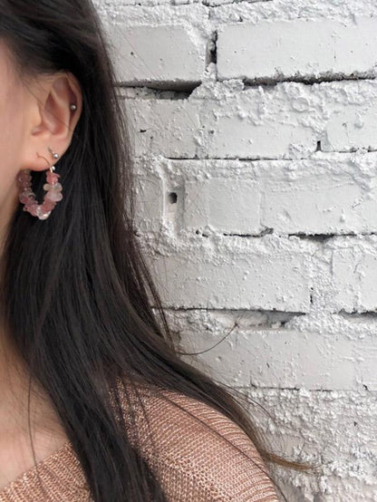 Several Color Simple Gravel Earring
