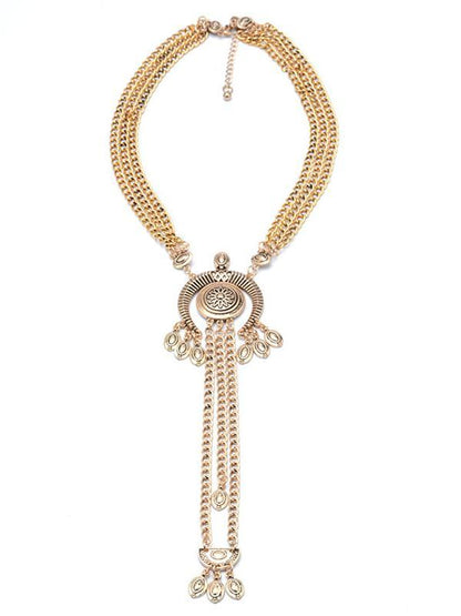 Vintage Alloy Tassels Necklaces Accessories