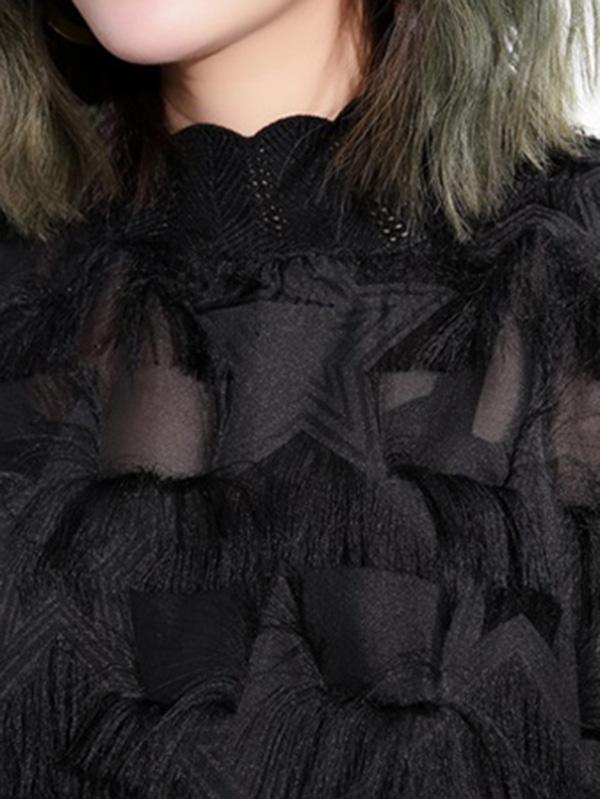 Plus Size Fuzzy Loose Midi Dresses