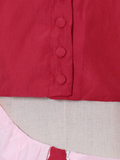 Stylish Contrast Color Split-Joint Round-Neck Raglan Sleeve Maxi Dress