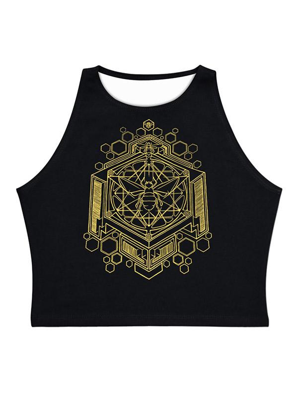 Sexy Printed Sleeveless Vest Top