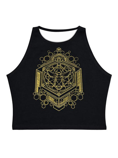 Sexy Printed Sleeveless Vest Top