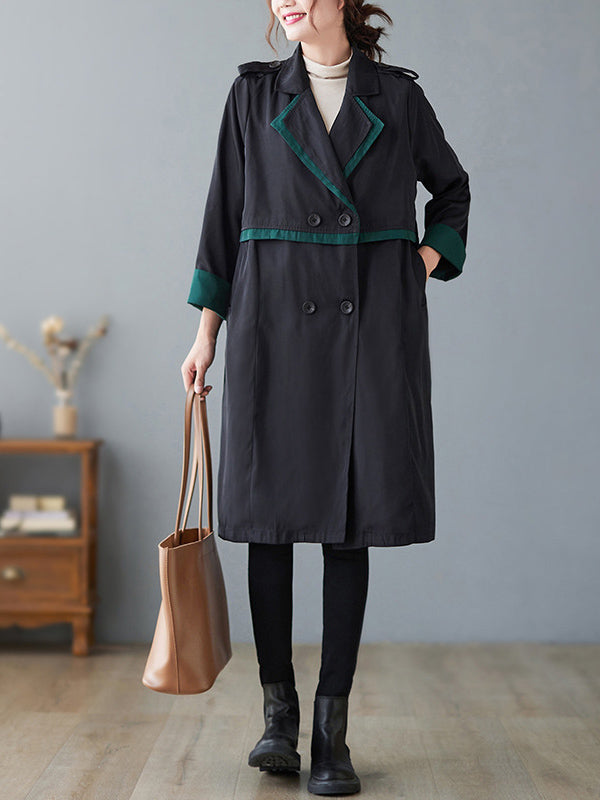 Urban Buttoned Split-Joint Trench Coat Outerwear
