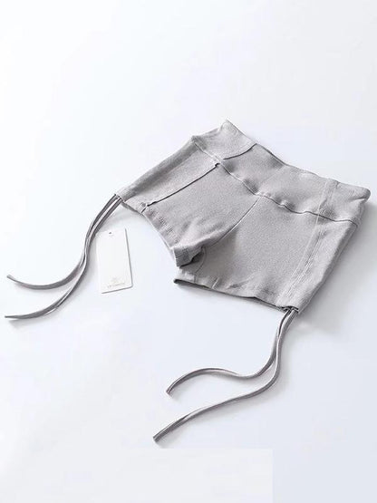 Sexy Solid Knit Empire Track Shorts