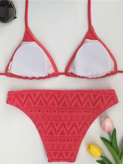 Sexy Triangle Hater-neck Bikinis Swimwear